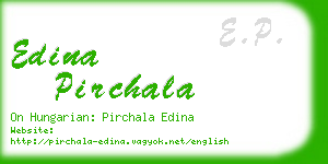 edina pirchala business card